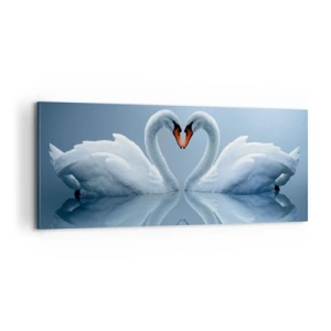 Impression sur toile - Image sur toile - Le temps de l'amour - 100x40 cm