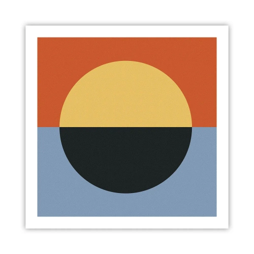 Affiche - Poster - Composition de chaleur et de fraîcheur - 60x60 cm