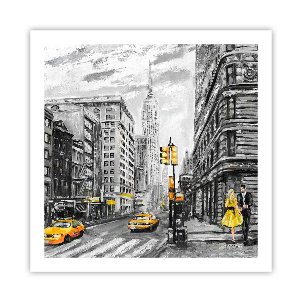 Affiche - Poster - Une histoire new-yorkaise - 60x60 cm