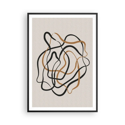 Affiche dans un cadre noir - Poster - Tout s'est mal déroulé - 70x100 cm