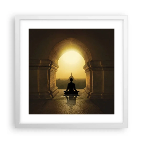 Affiche dans un cadre blanc - Poster - Pleine harmonie - 40x40 cm