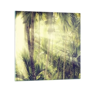 Impression sur verre - Image sur verre - Nature enflammée - 30x30 cm