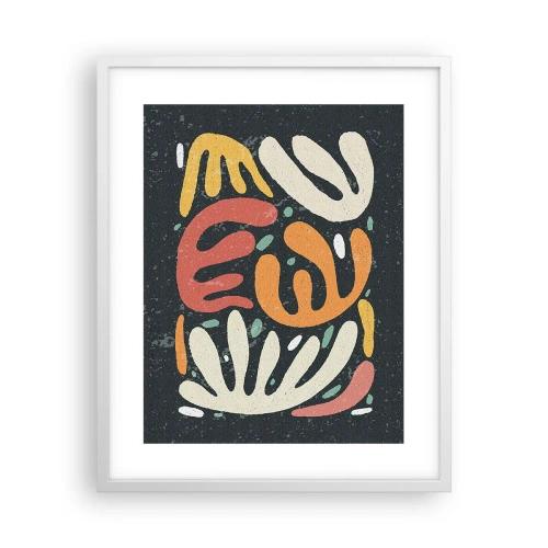 Affiche dans un cadre blanc - Poster - Composition – Je suis sur le point de t'attraper - 40x50 cm