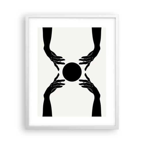 Affiche dans un cadre blanc - Poster - Signe secret - 40x50 cm