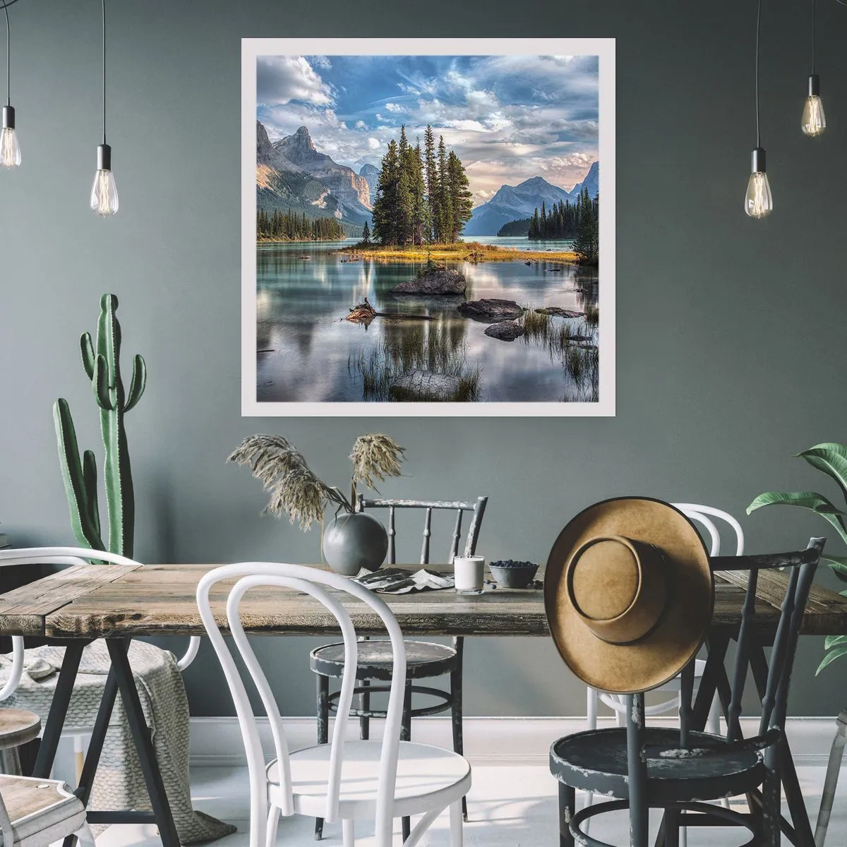Affiche - Poster - Sous les grandes eaux claires - 60x60 cm