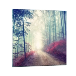 Impression sur verre - Image sur verre - Comme c'est bon de se lever à l'aube - 70x70 cm