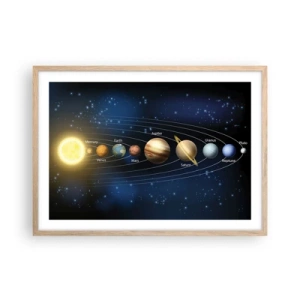 Affiche dans un chêne clair - Poster - L'une des dix - 70x50 cm