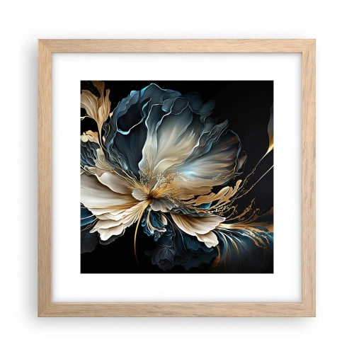 Affiche dans un chêne clair - Poster - Fleur de fougère de conte de fées - 30x30 cm