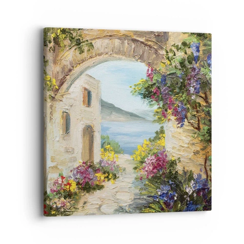 Impression sur toile - Image sur toile - Le charme d'une province côtière - 40x40 cm