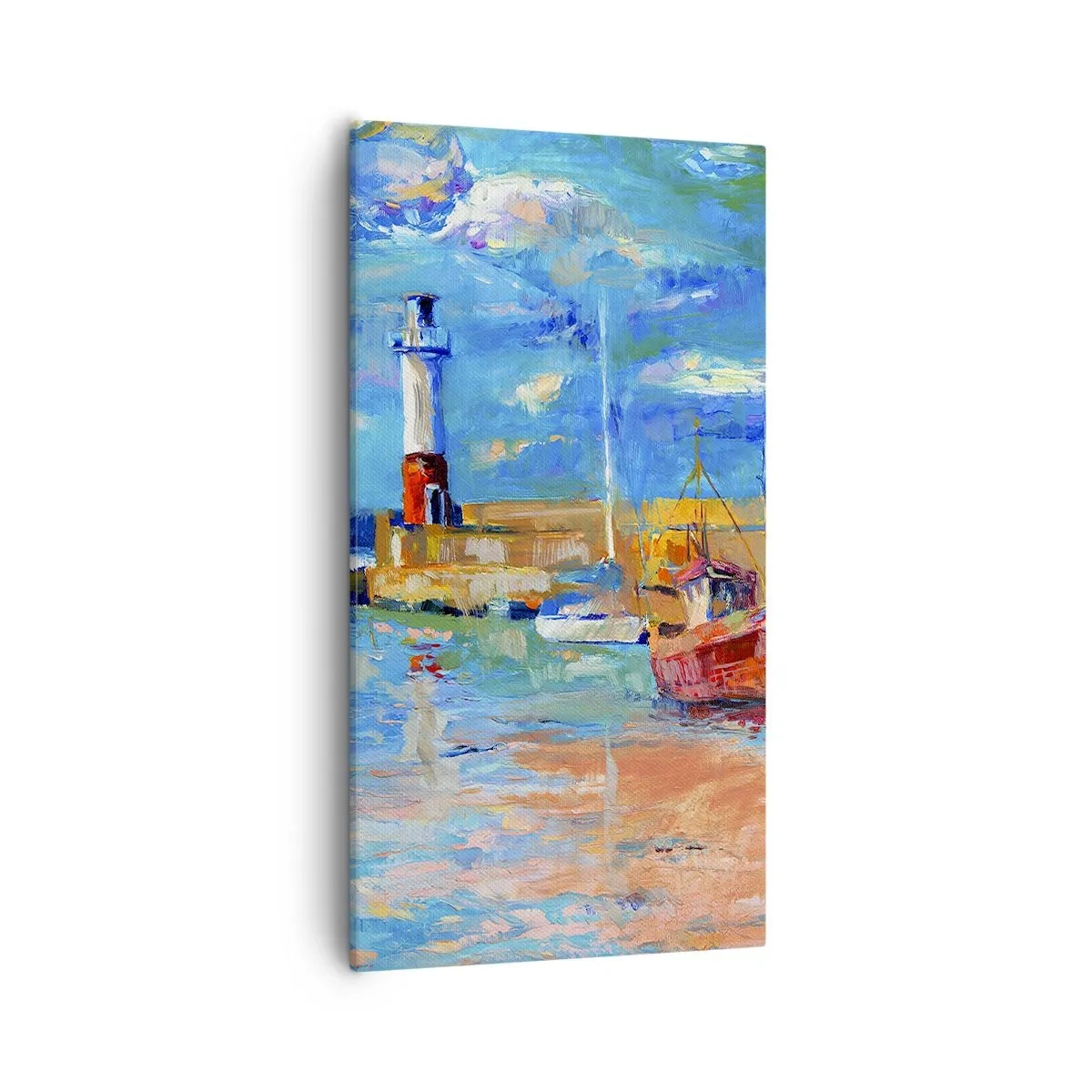 Impression sur toile - Image sur toile - Un après-midi dans la baie arc-en-ciel - 55x100 cm