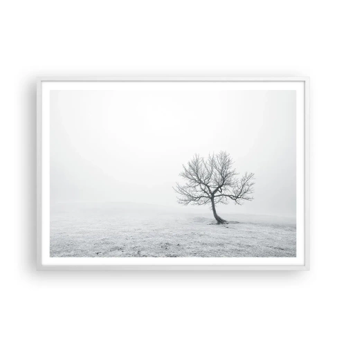 Affiche dans un cadre blanc - Poster - Contre le néant - 100x70 cm