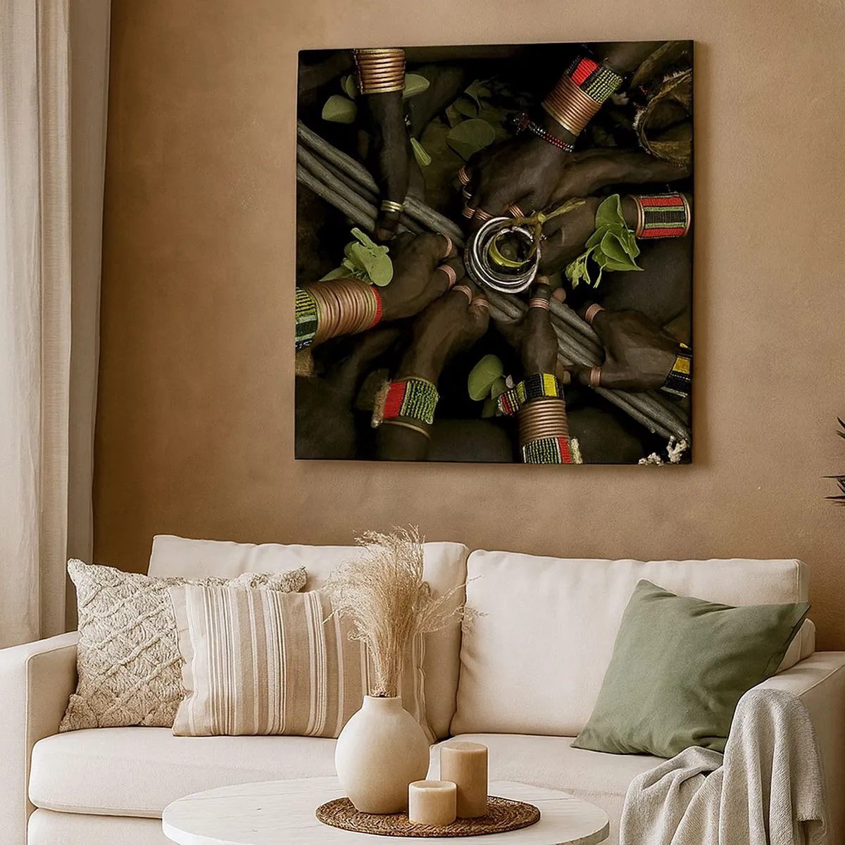 Impression sur toile - Image sur toile - Nous sommes ensemble - 30x30 cm