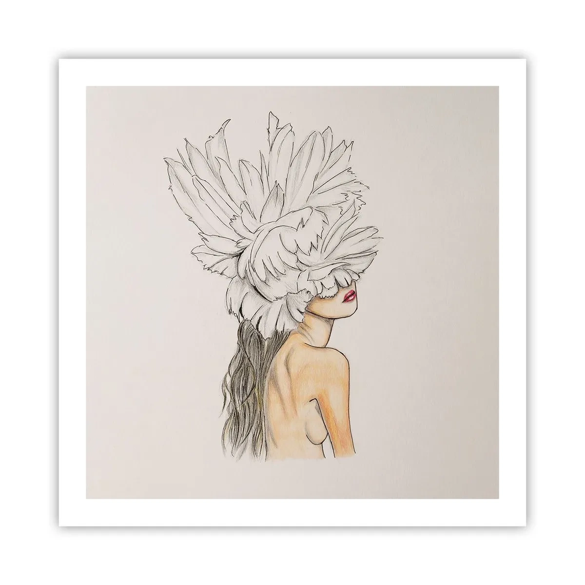 Affiche - Poster - Beauté couronnée - 60x60 cm