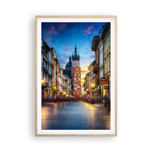 Affiche dans un chêne clair - Poster - La magie de Cracovie - 61x91 cm