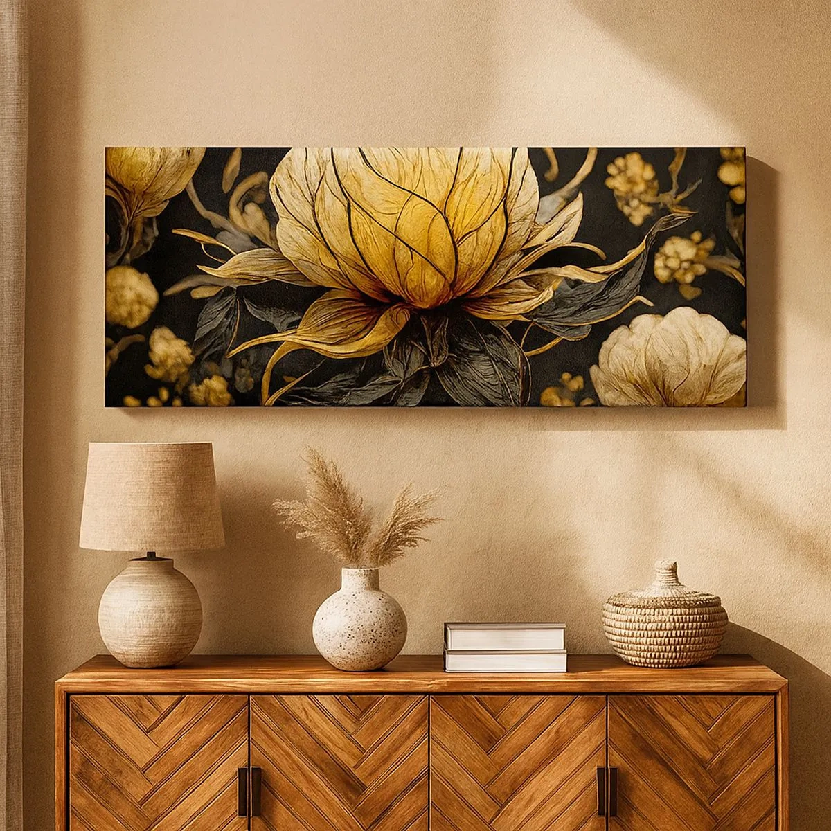 Impression sur toile - Image sur toile - Fragilité subtile - 100x40 cm