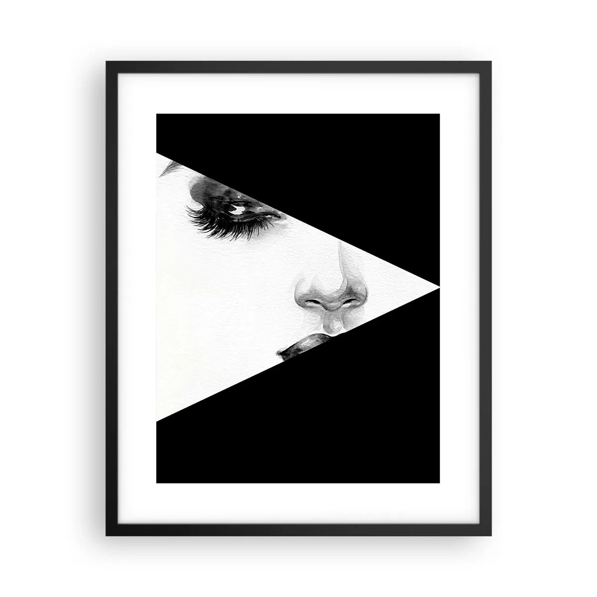 Affiche dans un cadre noir - Poster - Toujours inconnu - 40x50 cm