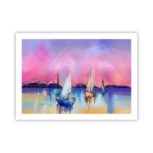 Affiche - Poster - Direction: les eaux larges - 70x50 cm