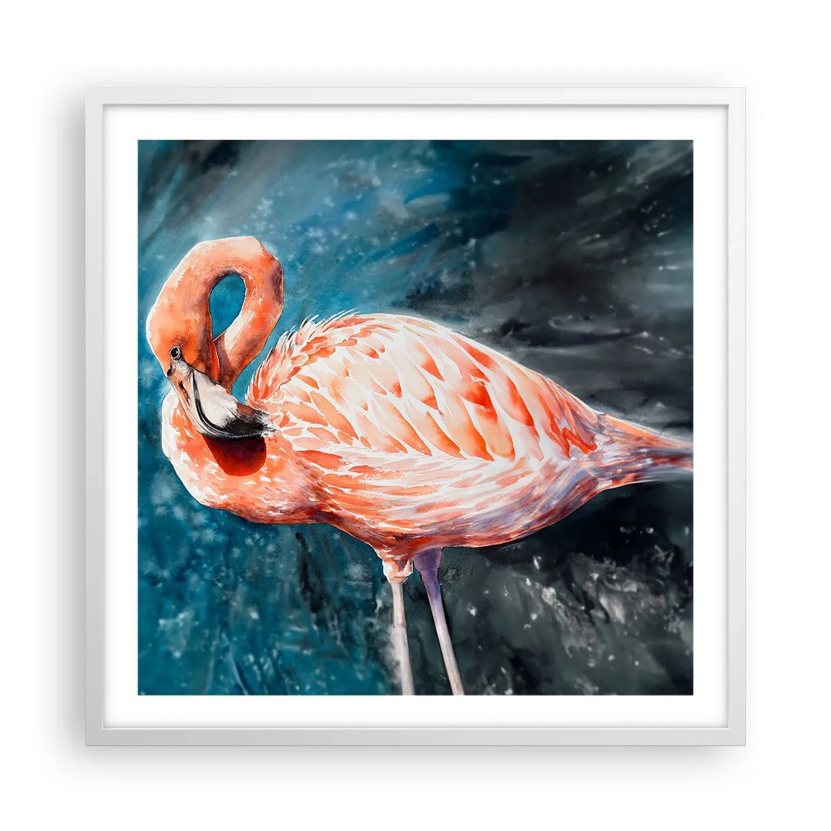 Affiche dans un cadre blanc - Poster - Décoratif par nature - 60x60 cm