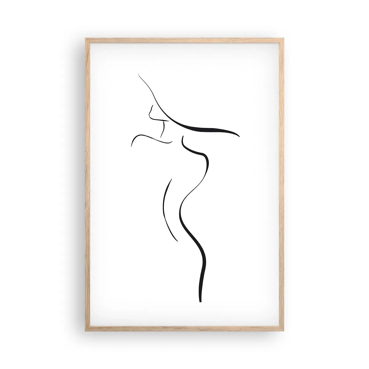 Affiche dans un chêne clair - Poster - Insaisissable comme une vague - 61x91 cm
