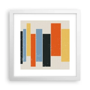 Affiche dans un cadre blanc - Poster - Notation musicale - 30x30 cm