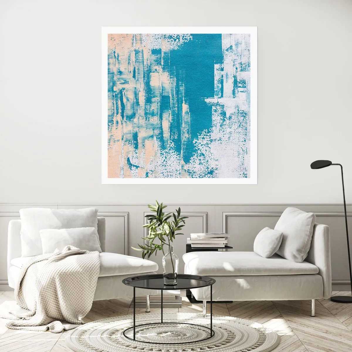 Affiche - Poster - À travers un iceberg - 50x50 cm