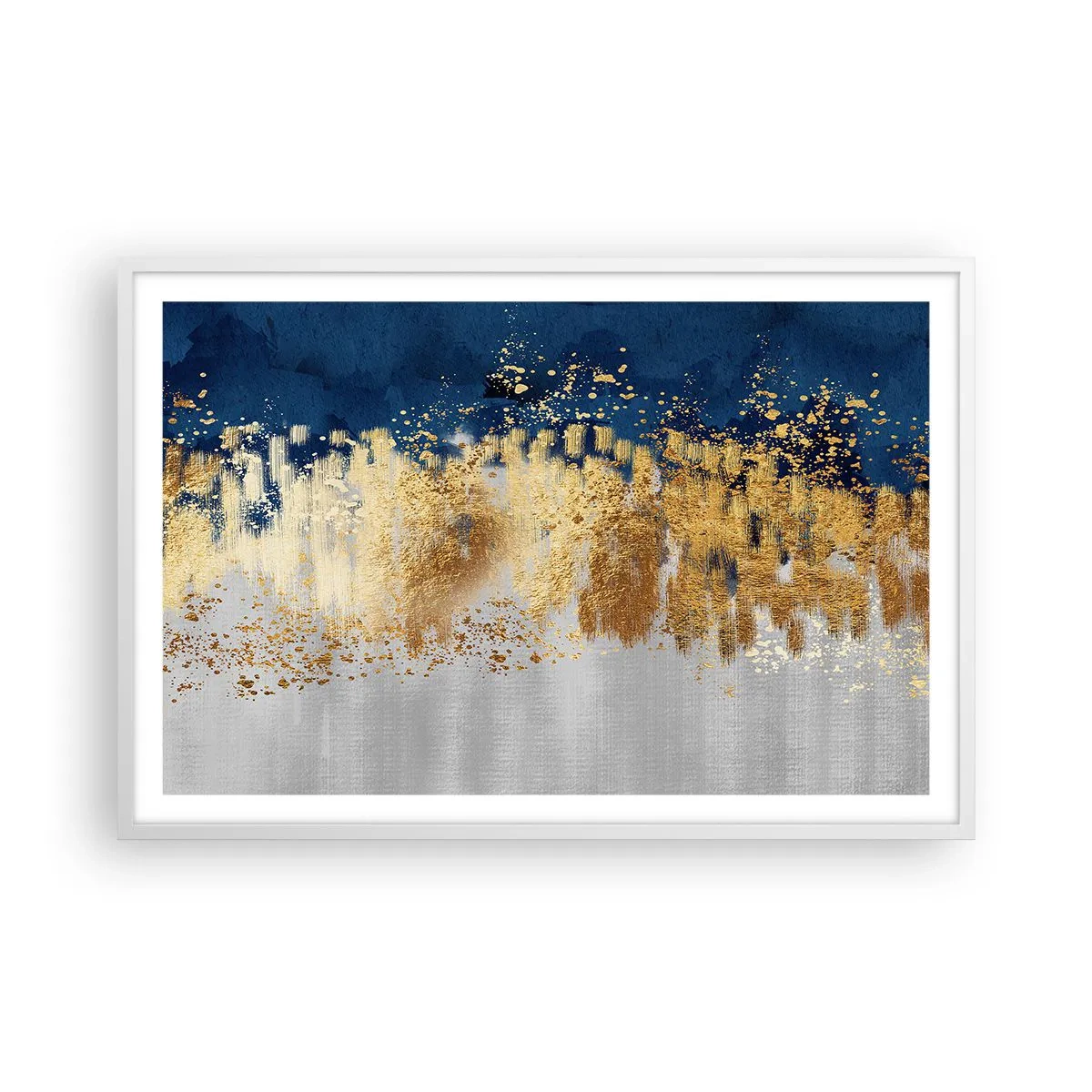 Affiche dans un cadre blanc - Poster - Une composition moderne et pétillante - 91x61 cm