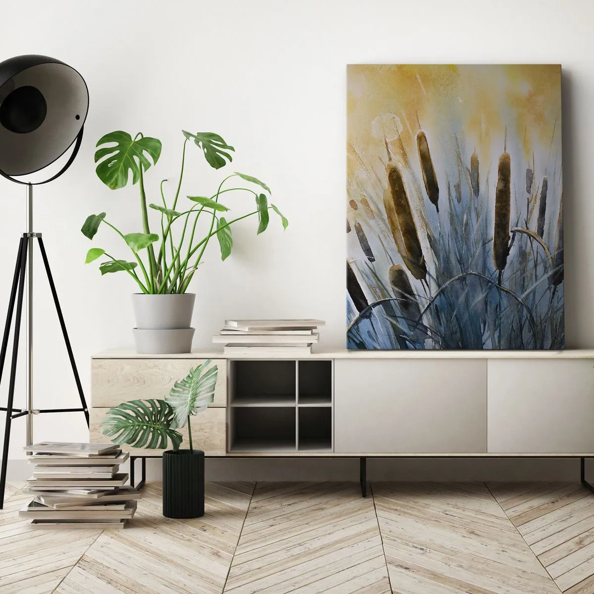 Impression sur toile - Image sur toile - Fraicheur de l'eau, chaleur du soleil - 45x80 cm