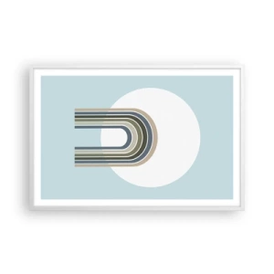 Affiche dans un cadre blanc - Poster - Attraction irrésistible - 91x61 cm