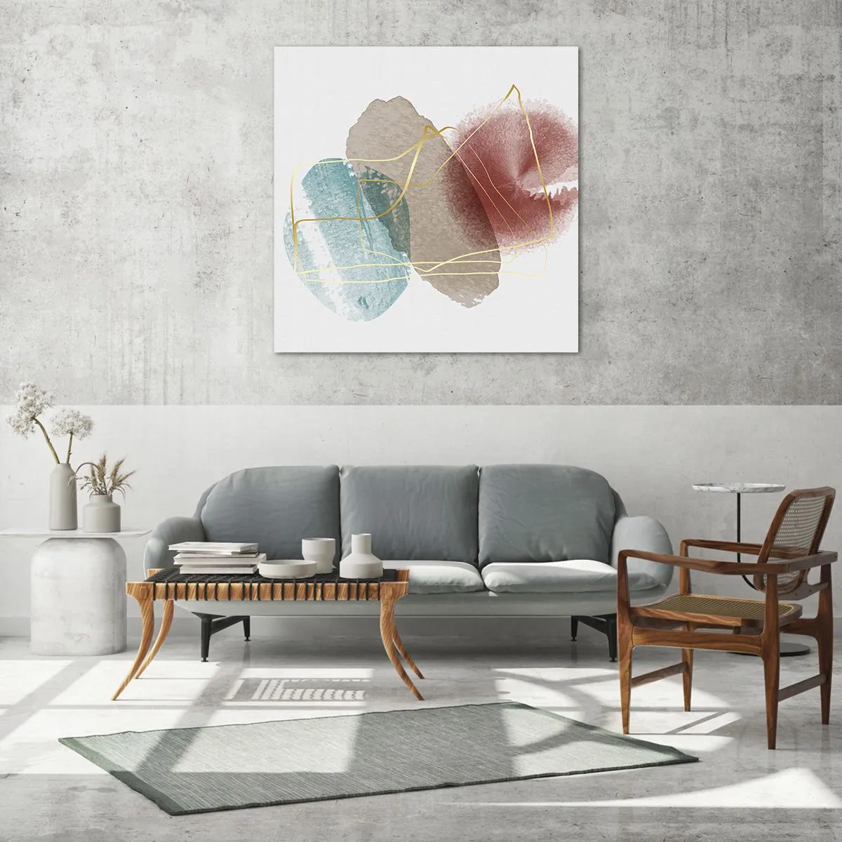 Impression sur verre - Image sur verre - Coraux de l'espace - 30x30 cm