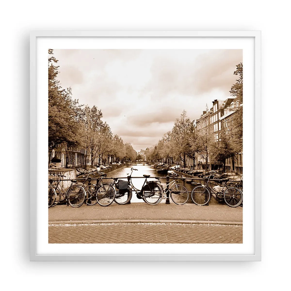 Affiche dans un cadre blanc - Poster - Ambiance hollandaise - 60x60 cm