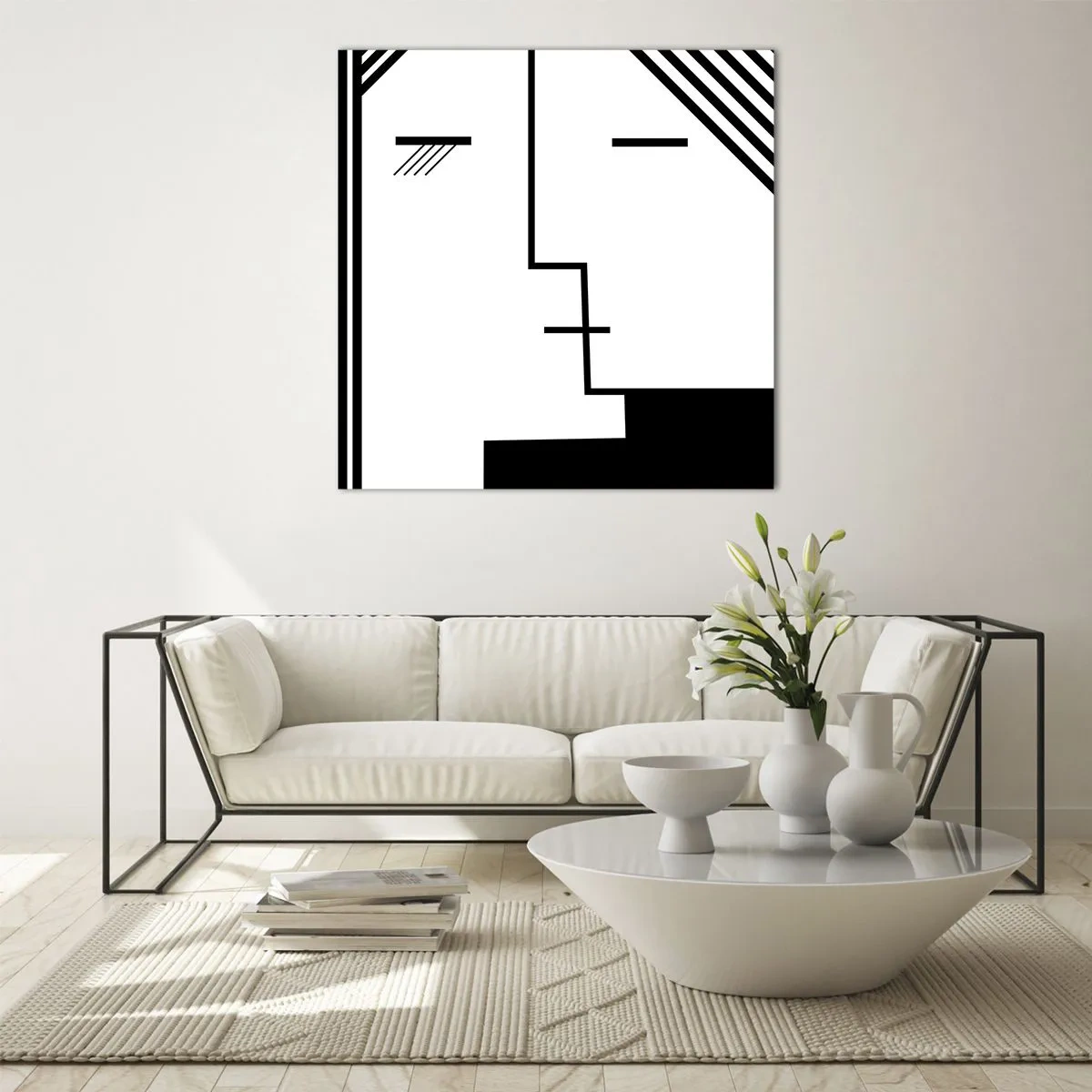 Impression sur verre - Image sur verre - Juste un baiser - 50x50 cm