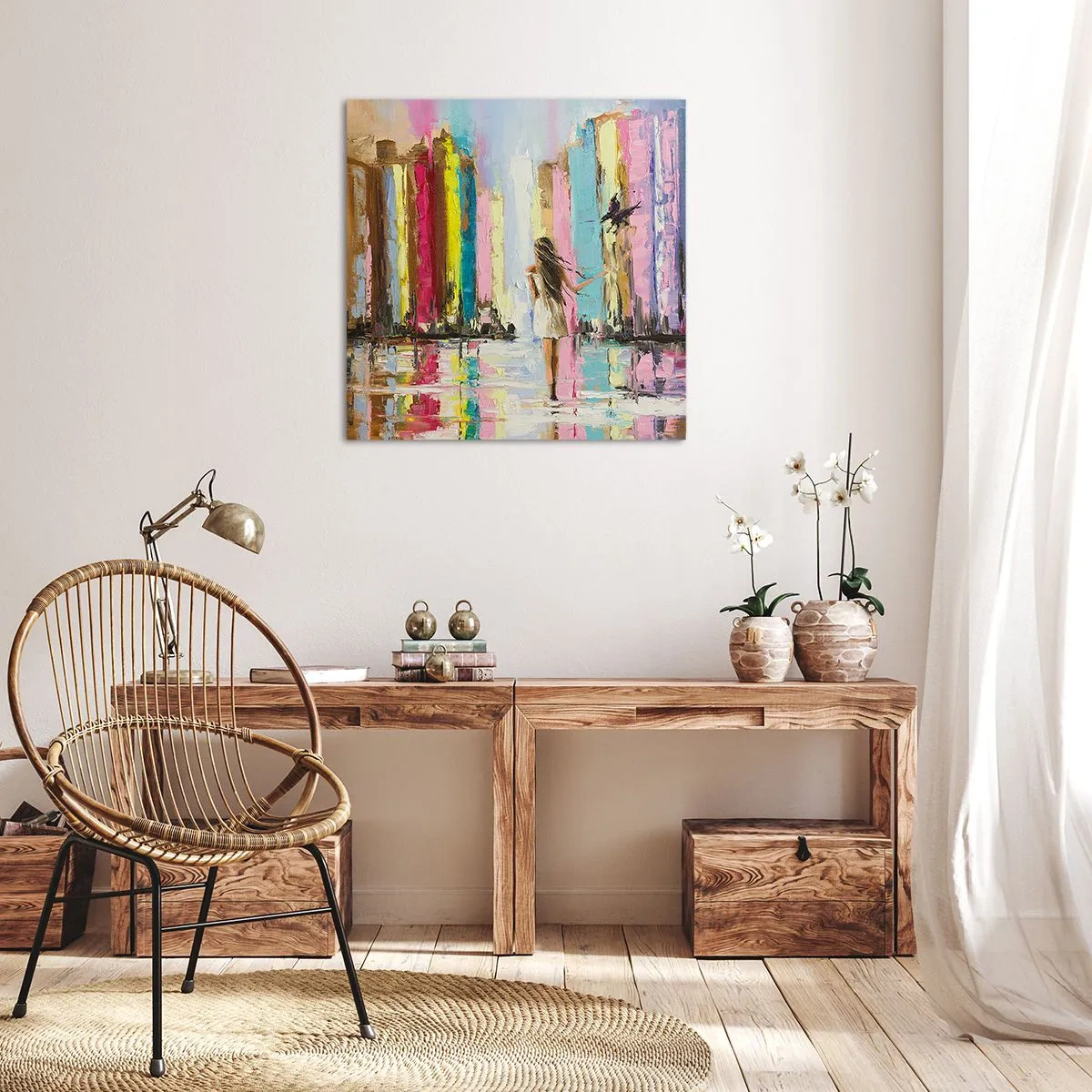 Impression sur toile - Image sur toile - Viens avec moi - 30x30 cm