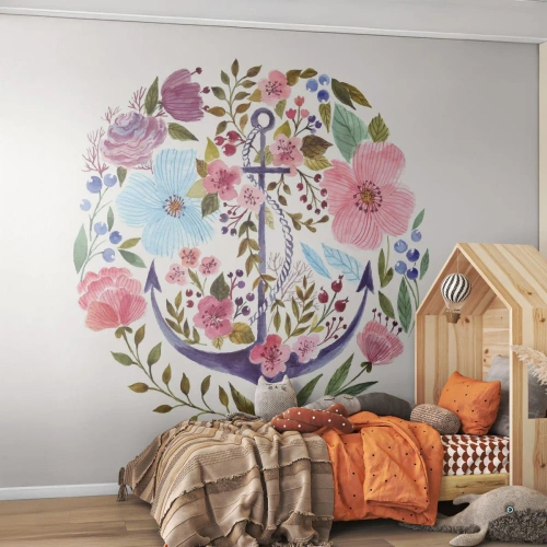 Papier Peint Autocollant Deluxe Sticker - Le beau rêve du marin - Ancre, Bohème, Bord de mer - 250x175 cm