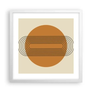 Affiche dans un cadre blanc - Poster - Plan idéal - 40x40 cm