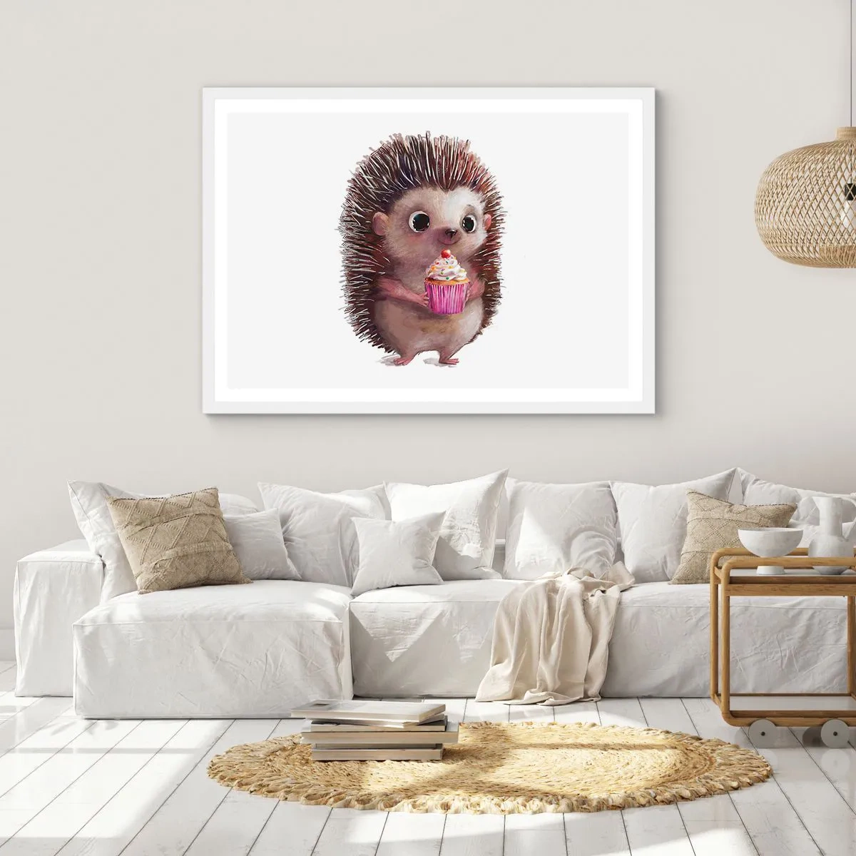 Affiche dans un cadre blanc - Poster - La fête c'est tous les jours - 100x70 cm