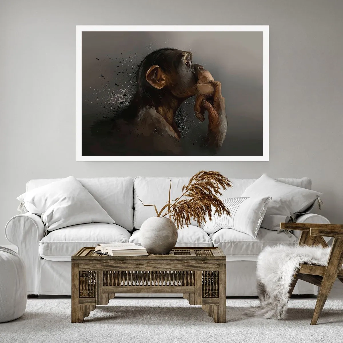 Affiche - Poster - Certainement un penseur - 70x50 cm