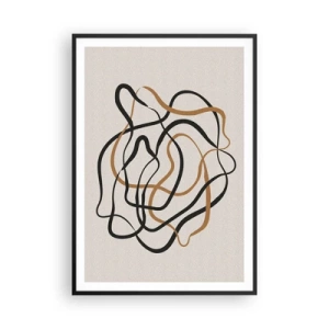 Affiche dans un cadre noir - Poster - Tout s'est mal déroulé - 70x100 cm