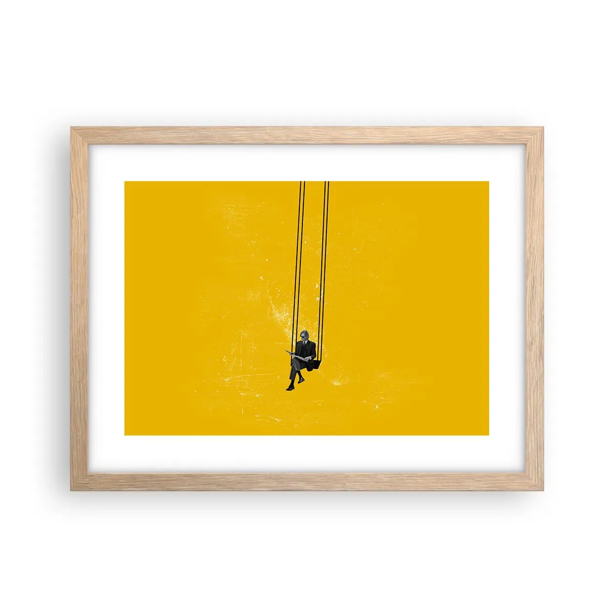 Affiche dans un chêne clair - Poster - Un jour comme tous les jours - 40x30 cm