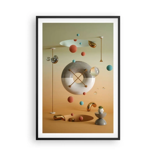 Affiche dans un cadre noir - Poster - Tout peut arriver - 61x91 cm