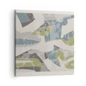 Impression sur toile - Image sur toile - Composition derrière la vitre - 60x60 cm