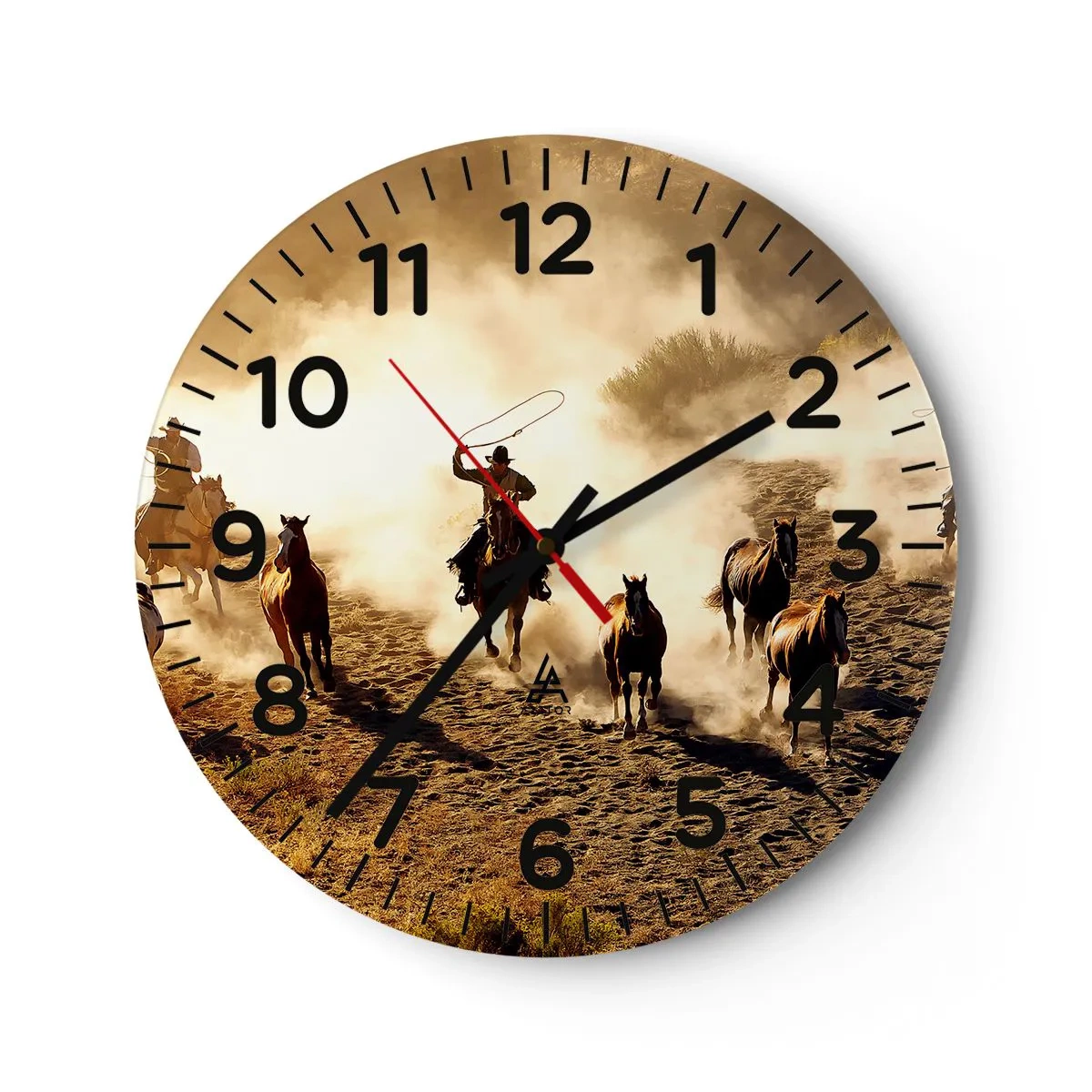 Horloge murale - Pendule murale - L'ouest vraiment sauvage - 40x40 cm