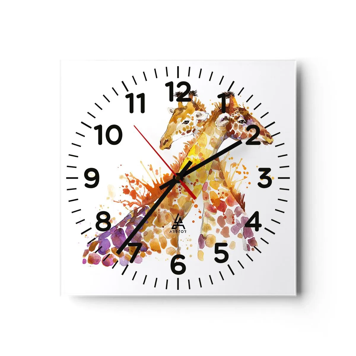 Horloge murale - Pendule murale - Est-ce de l'amitié ou de l'amour? - 30x30 cm