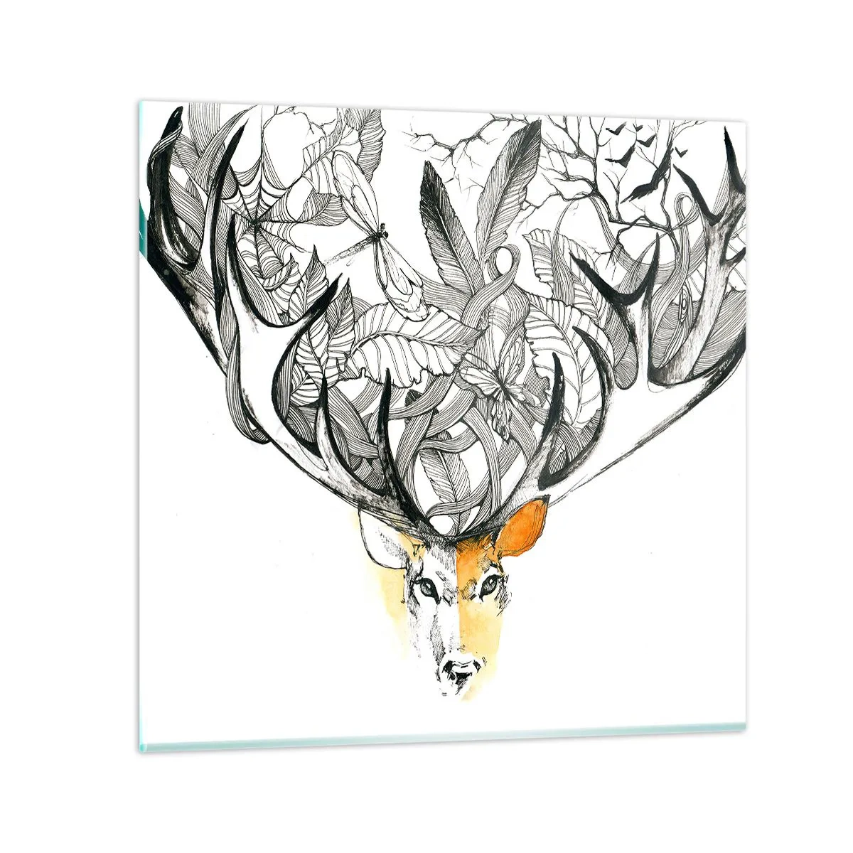 Impression sur verre - Image sur verre - Corne d'abondance - 30x30 cm