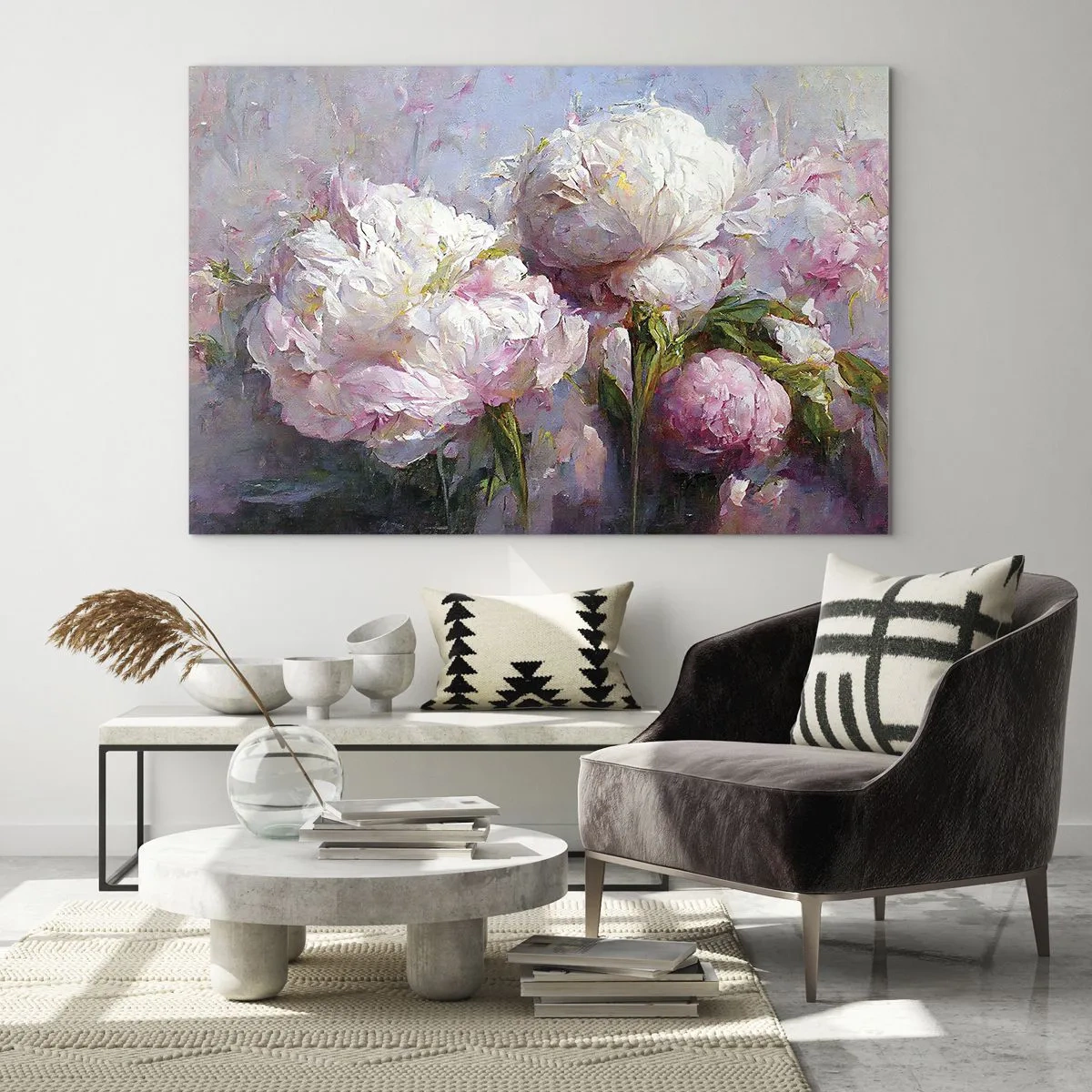 Impression sur verre - Image sur verre - Un bouquet plein de vie - 70x50 cm
