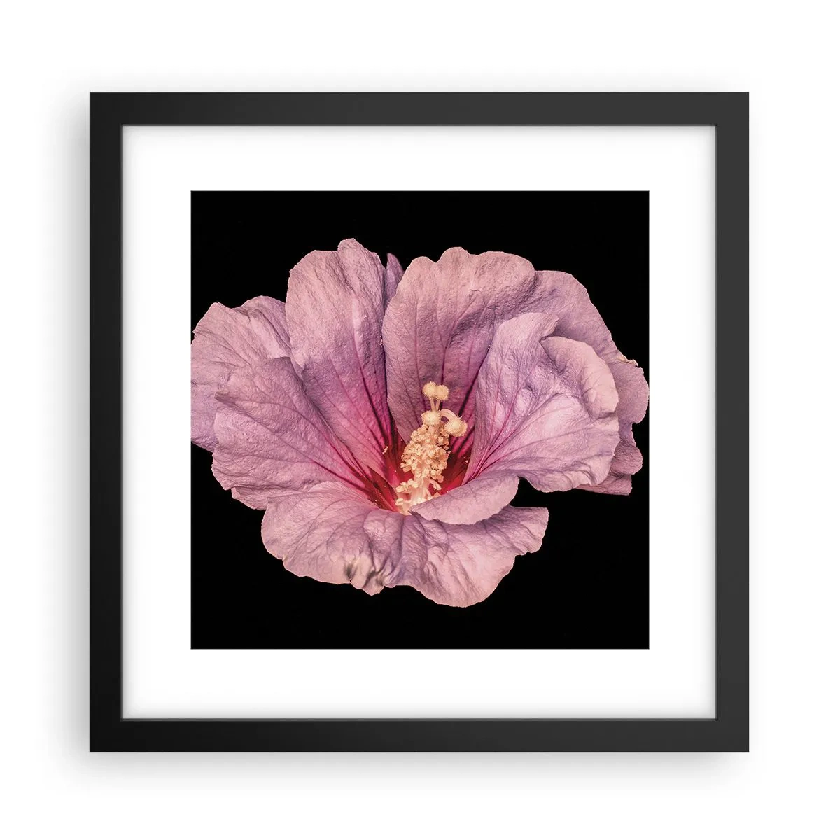 Affiche dans un cadre noir - Poster - Directement au coeur - 30x30 cm