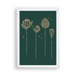 Affiche dans un cadre blanc - Poster - La famille Plante - 70x100 cm