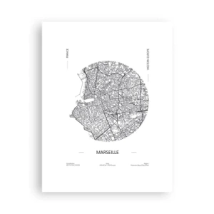 Affiche - Poster - Anatomie de Marseille - 30x40 cm