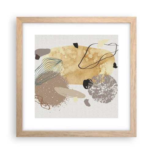 Affiche dans un chêne clair - Poster - Plumcologie appliquée - 30x30 cm