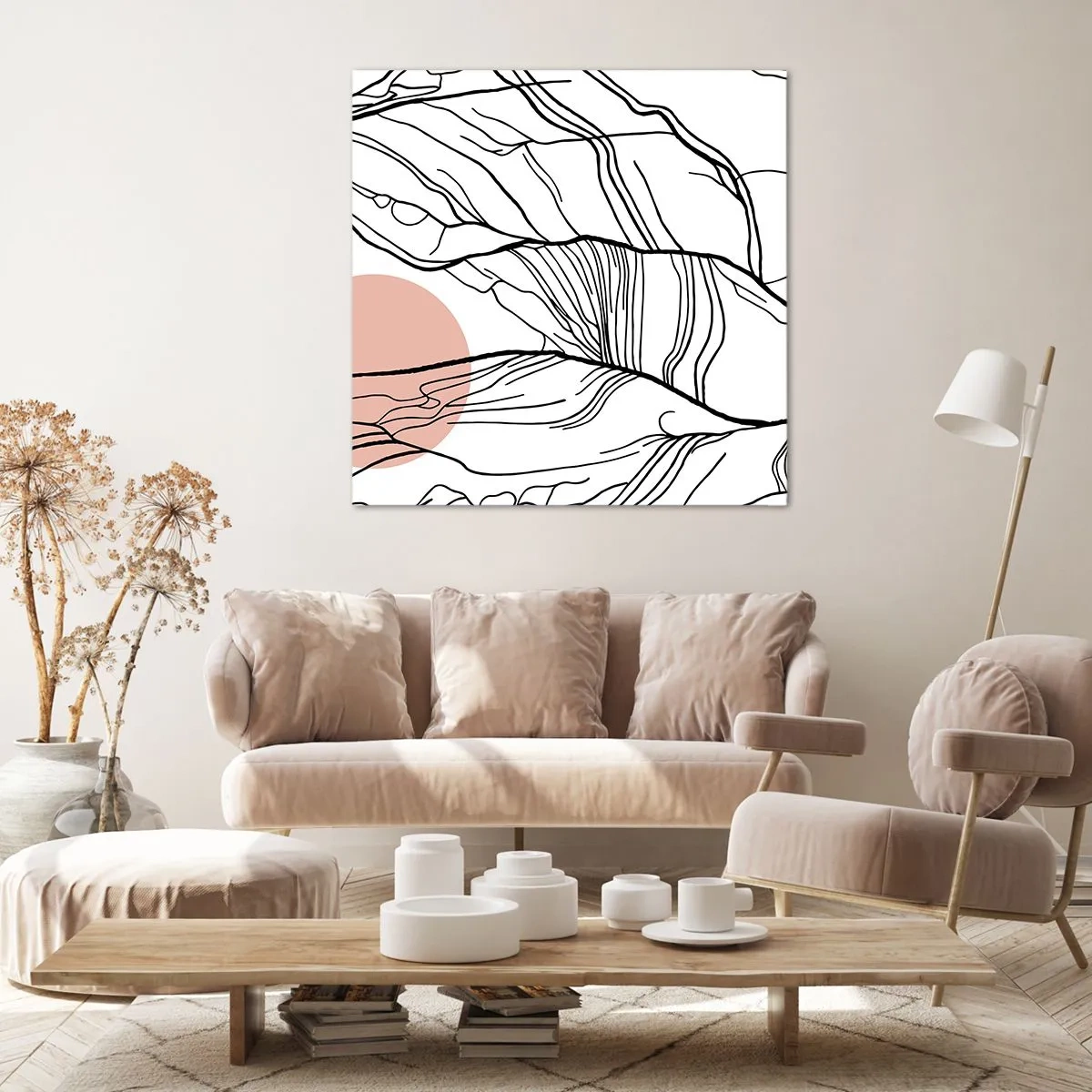 Impression sur toile - Image sur toile - Dans un réseau de brindilles - 70x70 cm