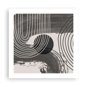 Affiche - Poster - L'ovale gagne - 50x50 cm